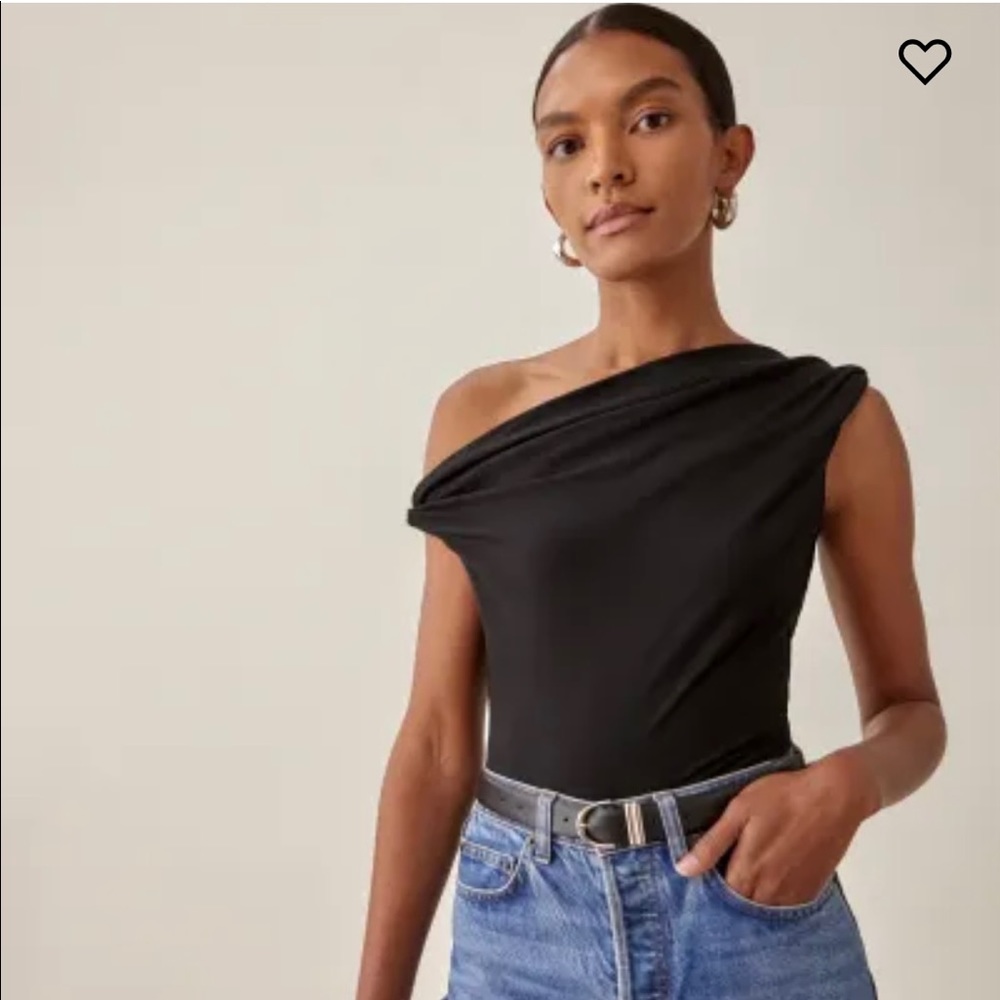 *BN* REFORMATION CELLO KNIT TOP *black*